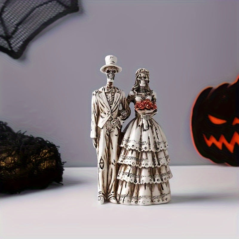 Boho Stil Hars İskelet Çift Figürü – Dekoratif & Tatil Temalı