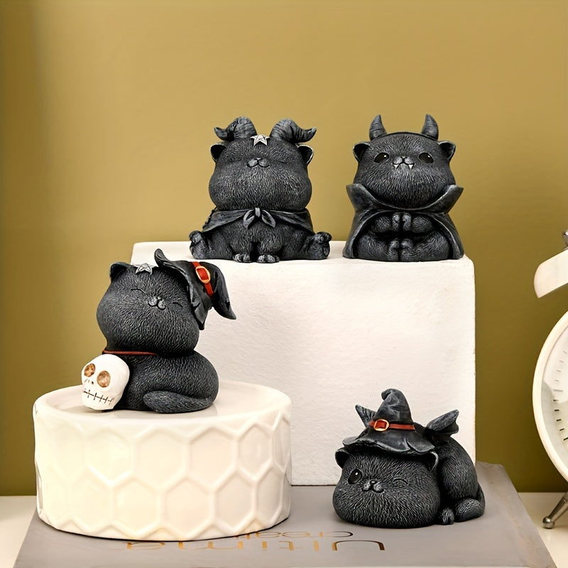 Vintage Halloween Kedi Figürü – Hars Dekor