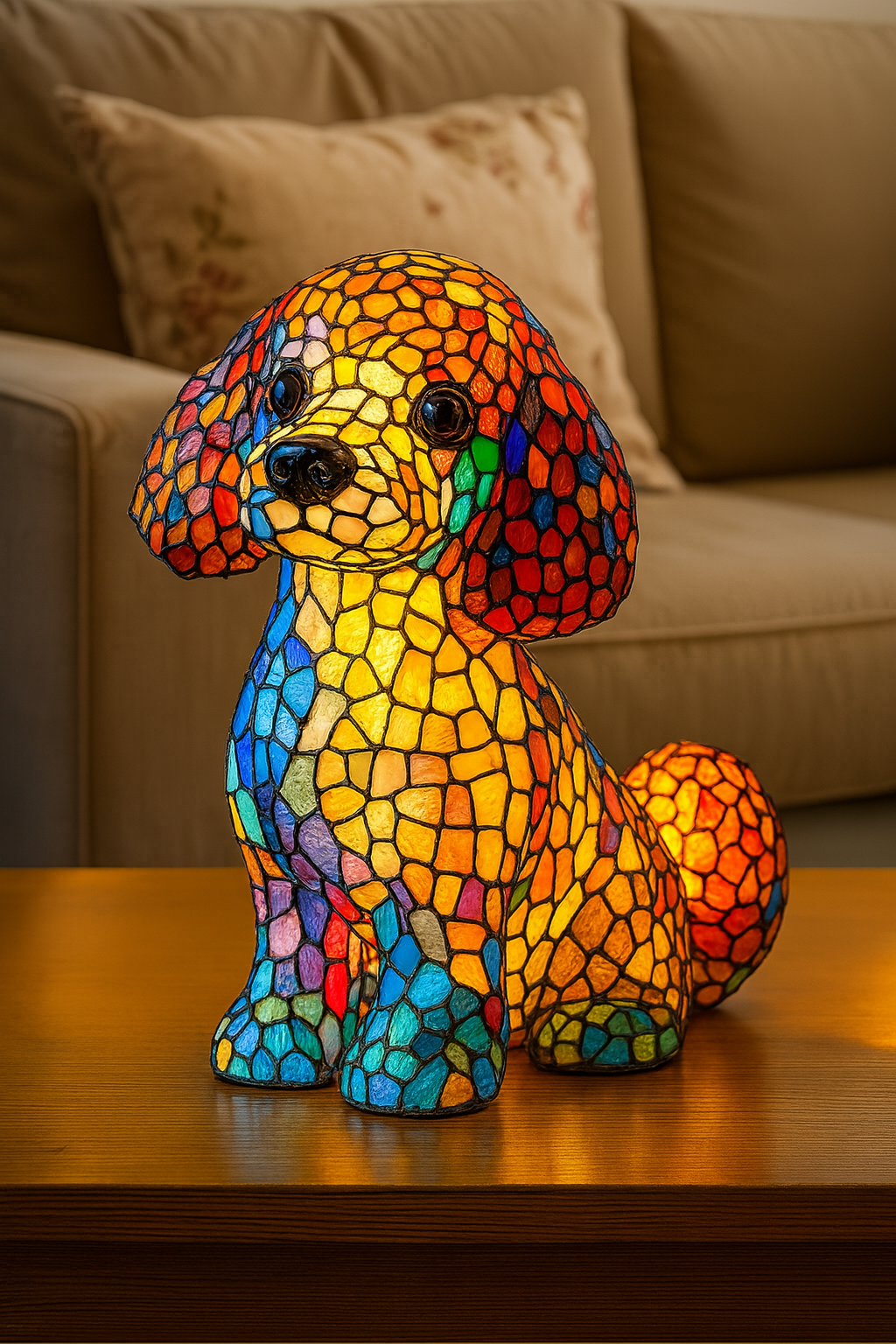 Kiki | Renkli büyülü köpek lambası